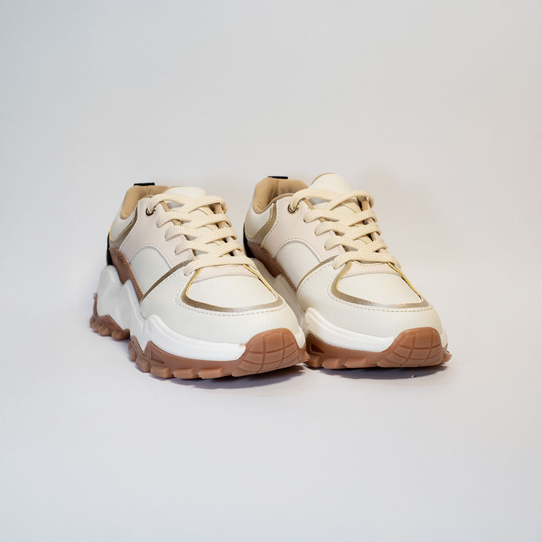 Tenis Dama 1345 Talco/Champagne