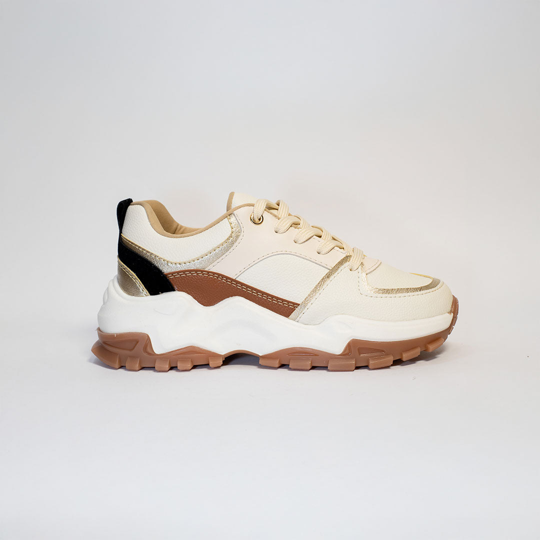 Tenis Dama 1345 Talco/Champagne