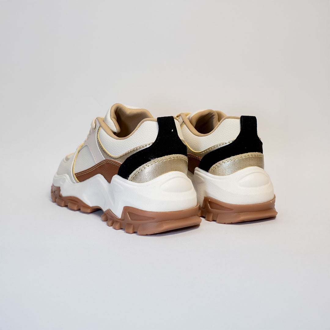 Tenis Dama 1345 Talco/Champagne