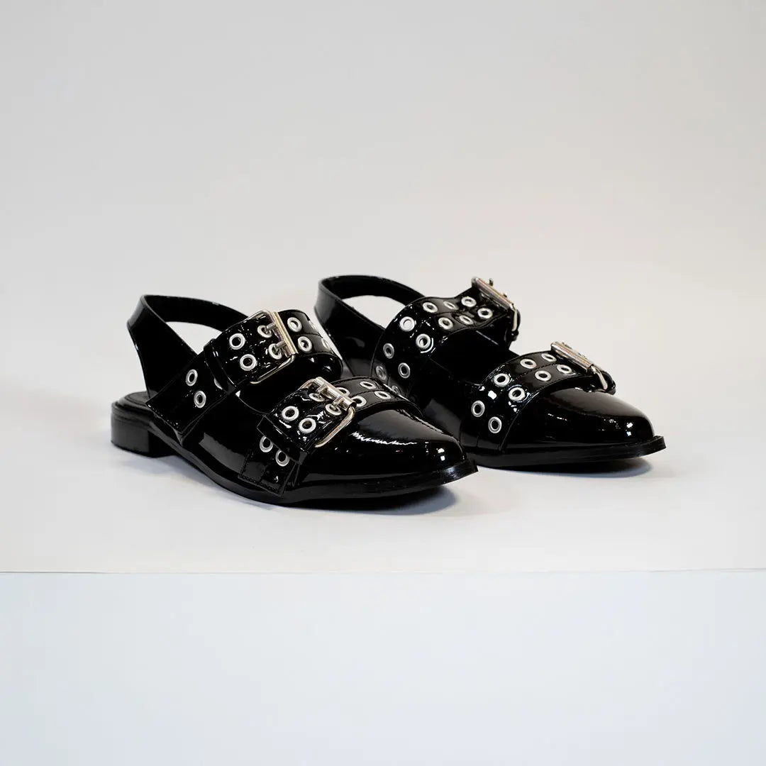 Baleta Dama Charol 2676 Negro
