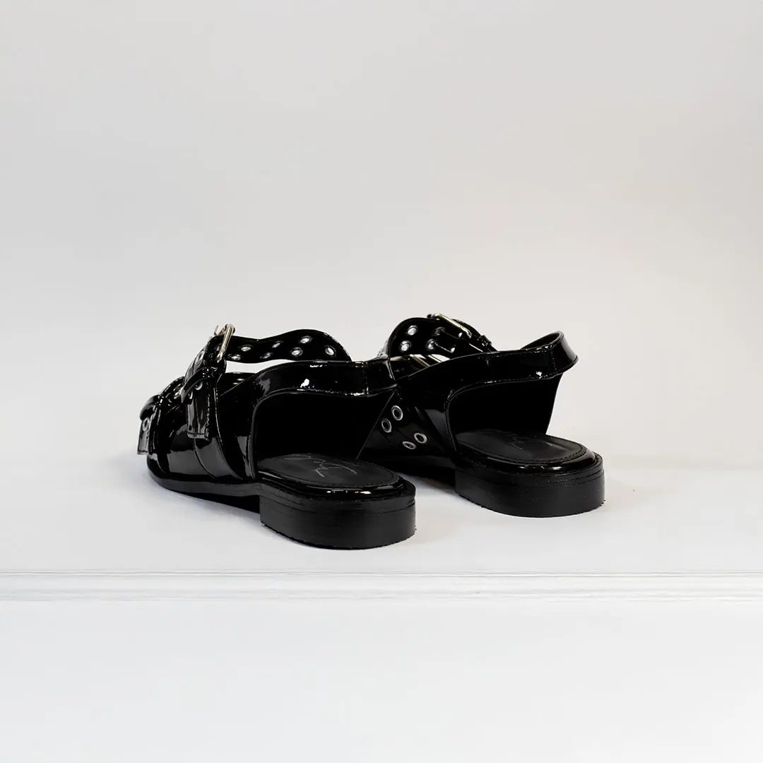 Baleta Dama Charol 2676 Negro