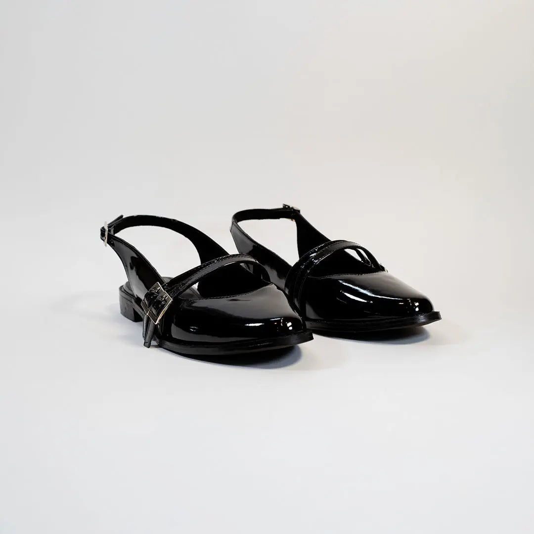 Baleta Dama 4049 Charol Negro
