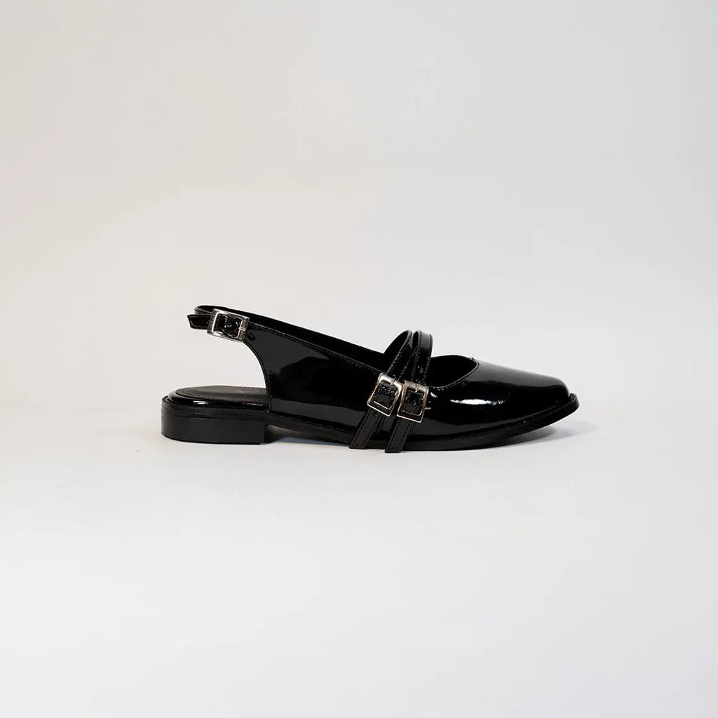 Baleta Dama 4049 Charol Negro