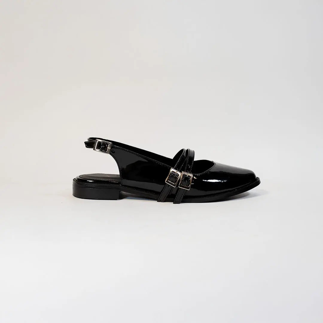 Baleta Dama 4049 Charol Negro