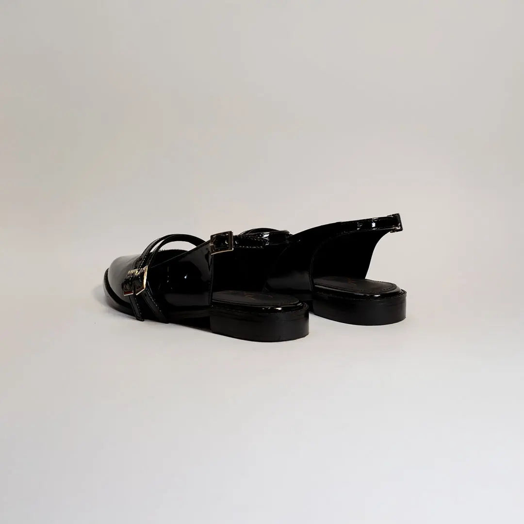 Baleta Dama 4049 Charol Negro