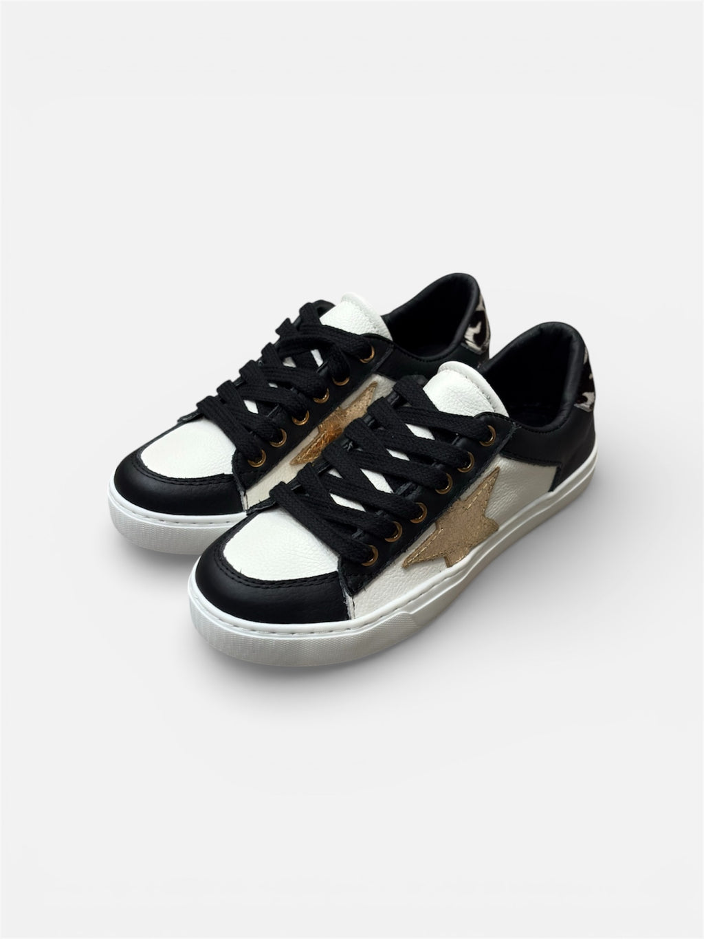 Tenis Dama 540 Negro Animal Print